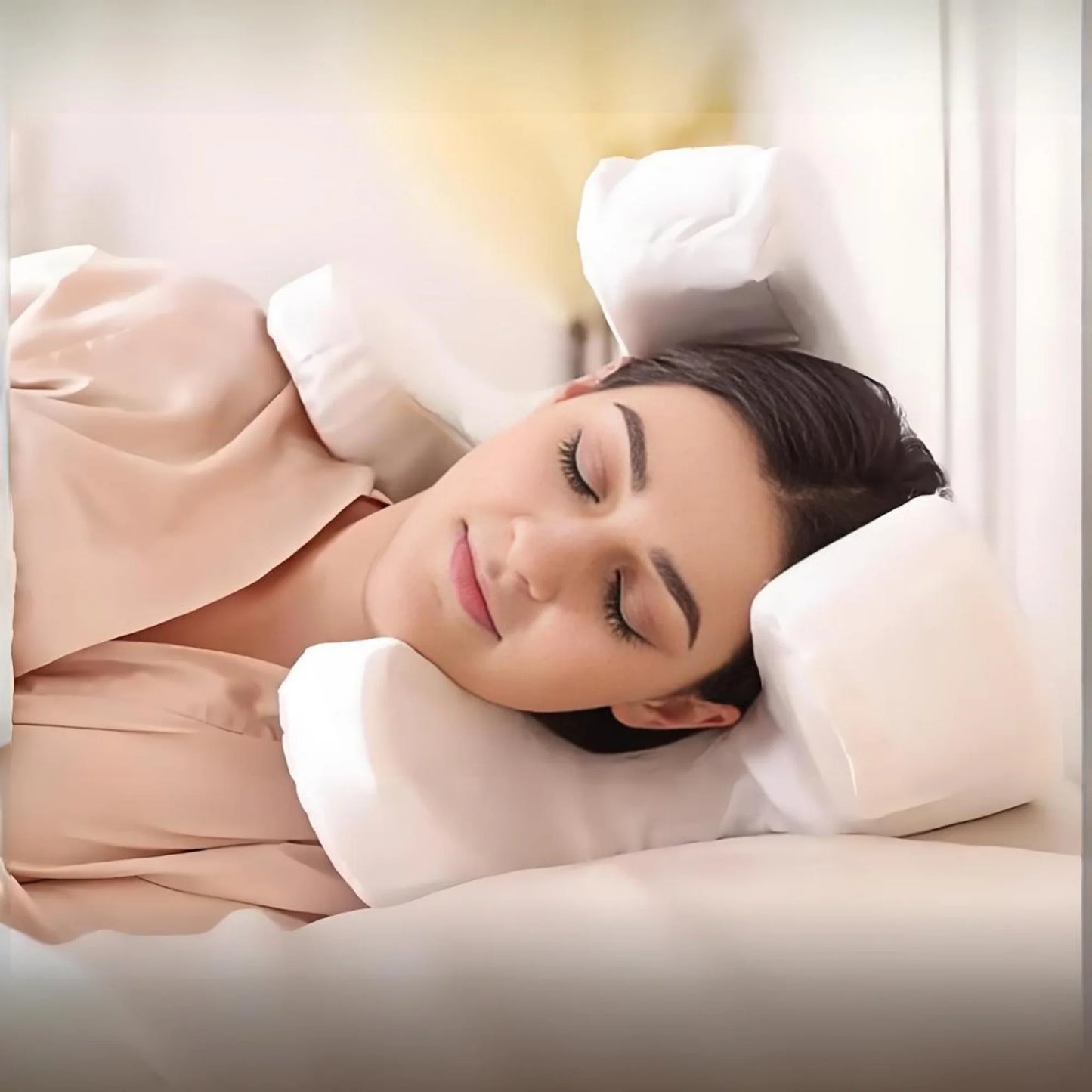 Poduszka przeciwzmarszczkowa z pianką memory GlowPillow