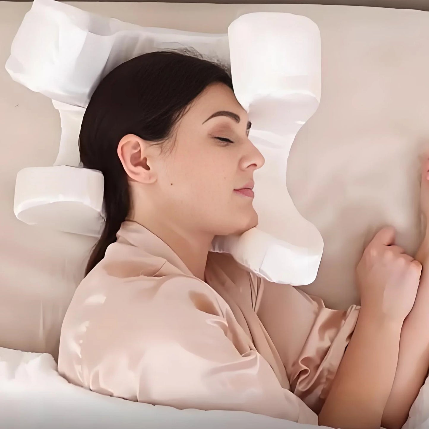 Poduszka przeciwzmarszczkowa z pianką memory GlowPillow