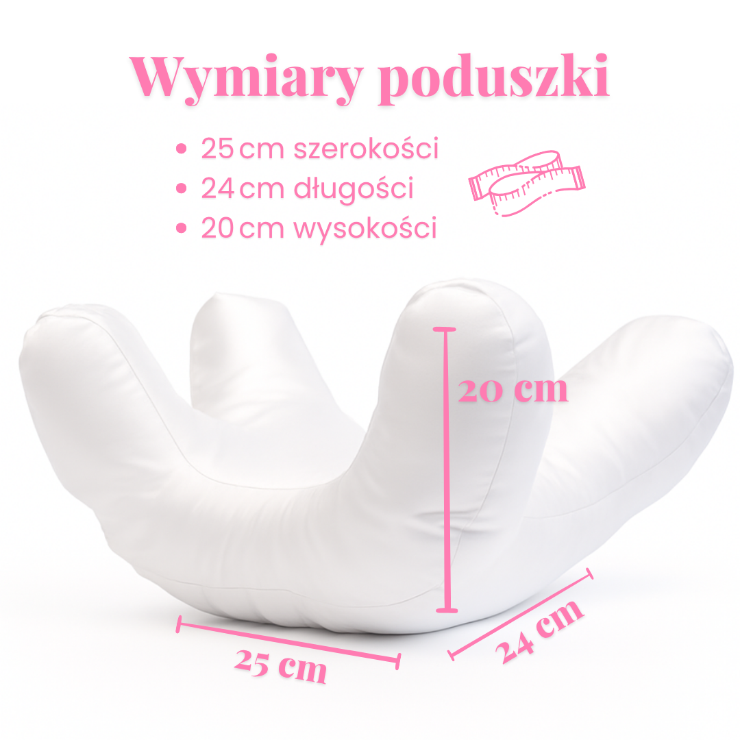 Poduszka przeciwzmarszczkowa satyna-bawełniana