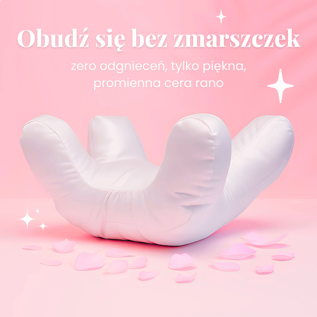 Poduszka przeciwzmarszczkowa satyna-bawełniana
